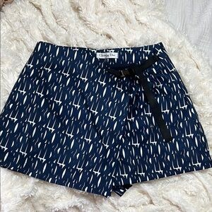 Dior Women's Navy Blue Patterned Shorts